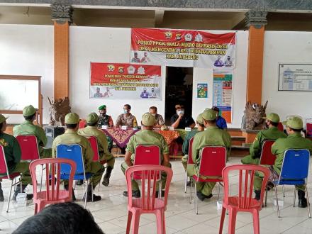 Pelatihan Linmas Desa Mengening Oleh Kecamatan Kubutambahan